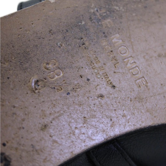 Le Monde Beryl Black Claudia Leather Ballet Flats - Picture 5 of 6